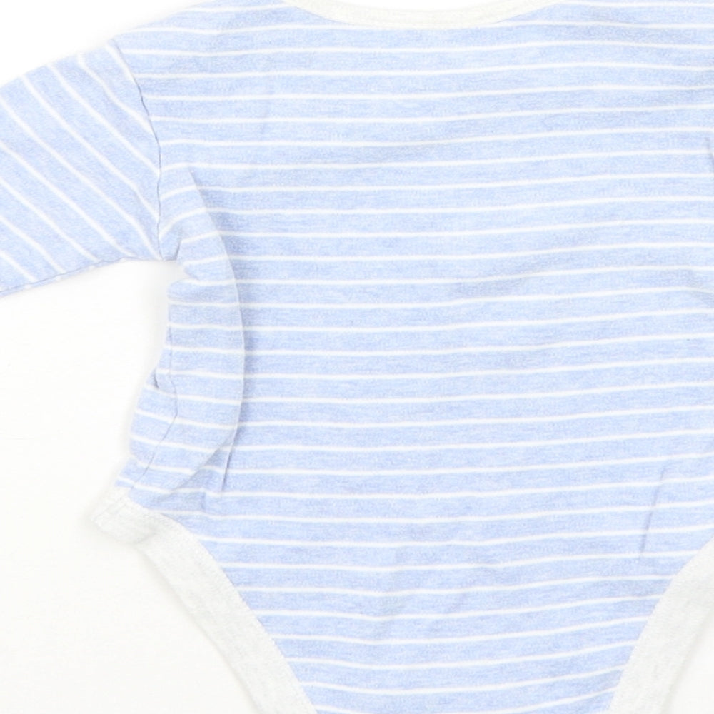 George Baby Blue Striped Babygrow One-Piece Size 6-9 Months