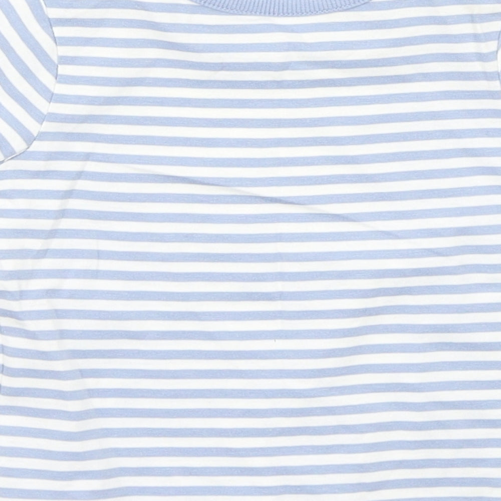 George Baby Blue Striped Basic T-Shirt Size 3-6 Months
