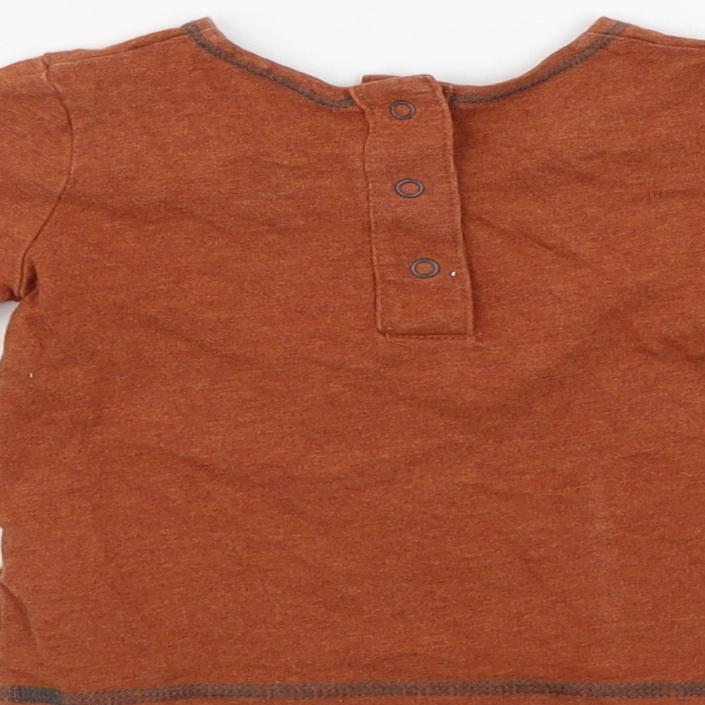 NEXT Baby Brown Basic T-Shirt Size 6-9 Months
