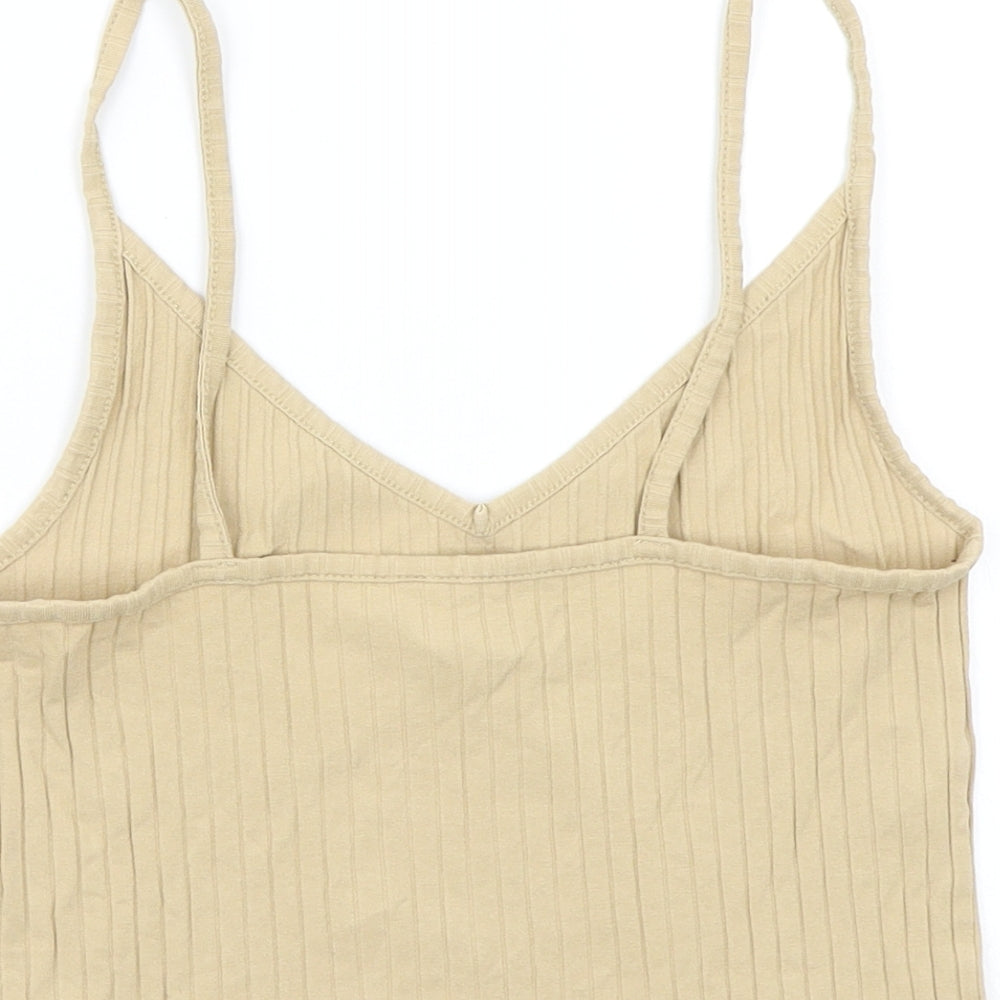 H&M Womens Beige Basic Tank Size S
