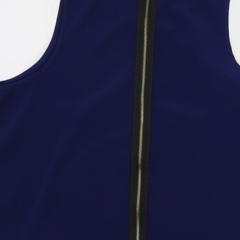 Topshop Womens Blue Basic Tank Size 10