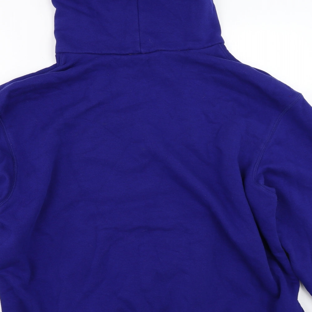 B&C Womens Blue Pullover Hoodie Size XL
