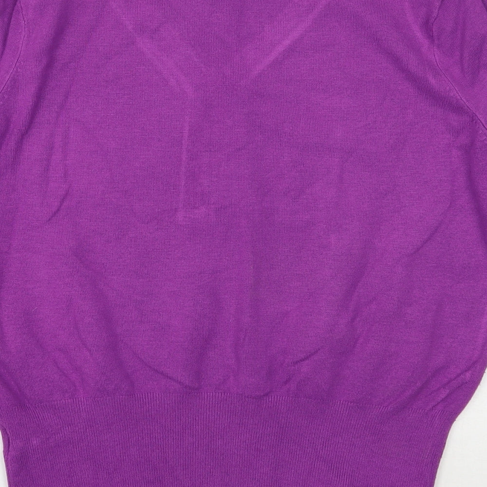 Marks & Spencer Womens Purple Pullover Jumper Size 14