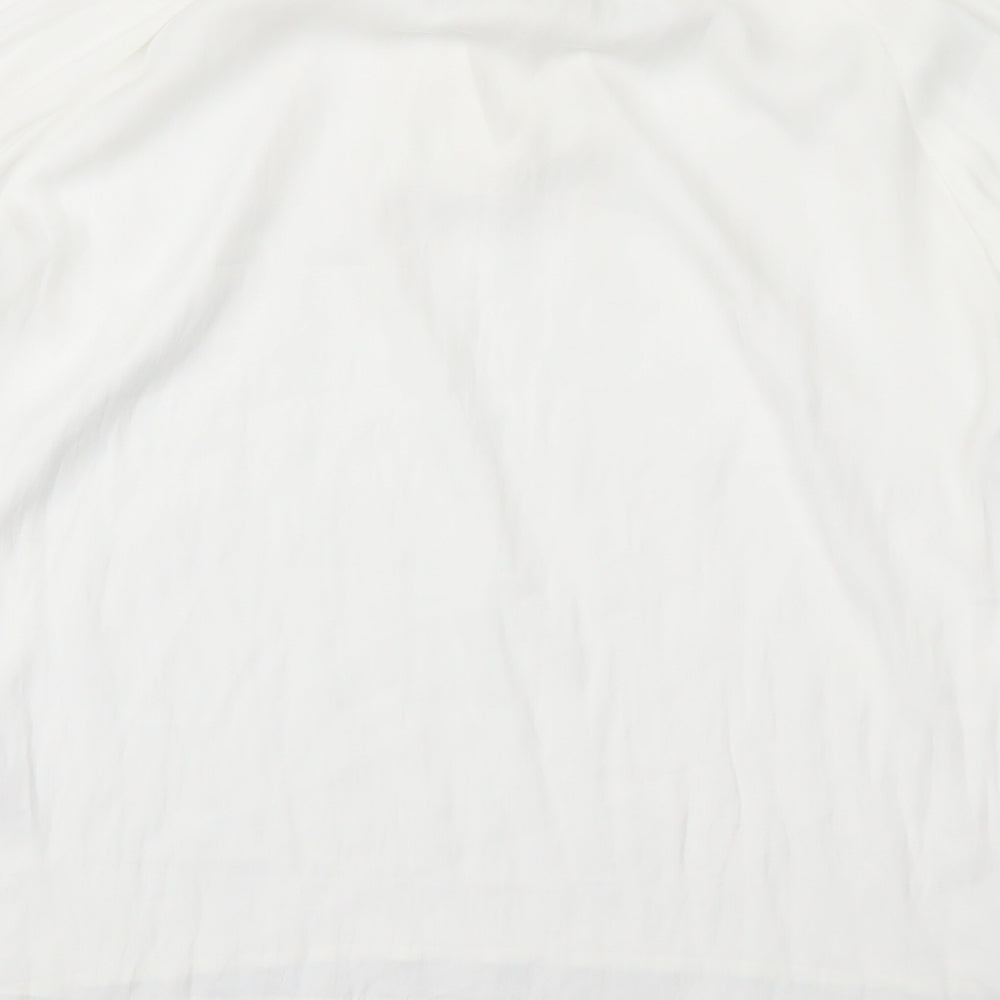 VILA Womens White Basic Blouse Size 6