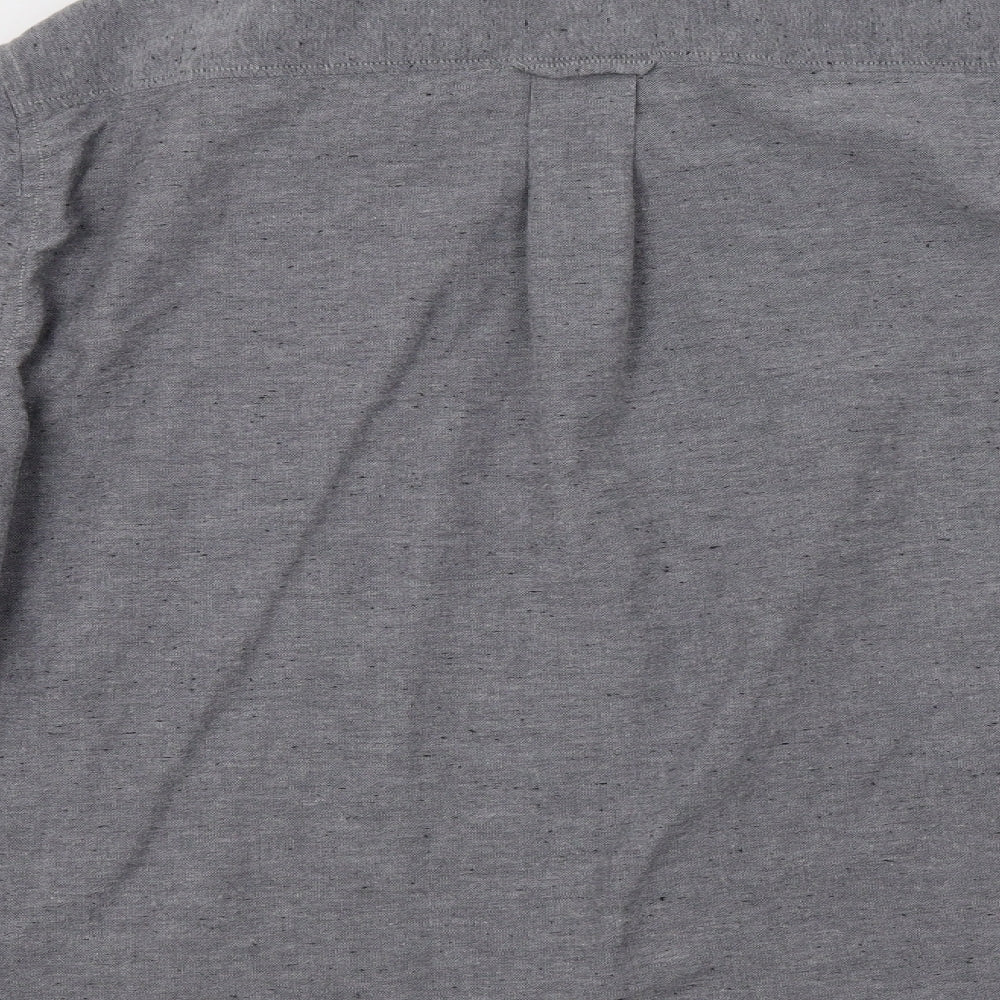 Burton Mens Grey Button-Up Size XL