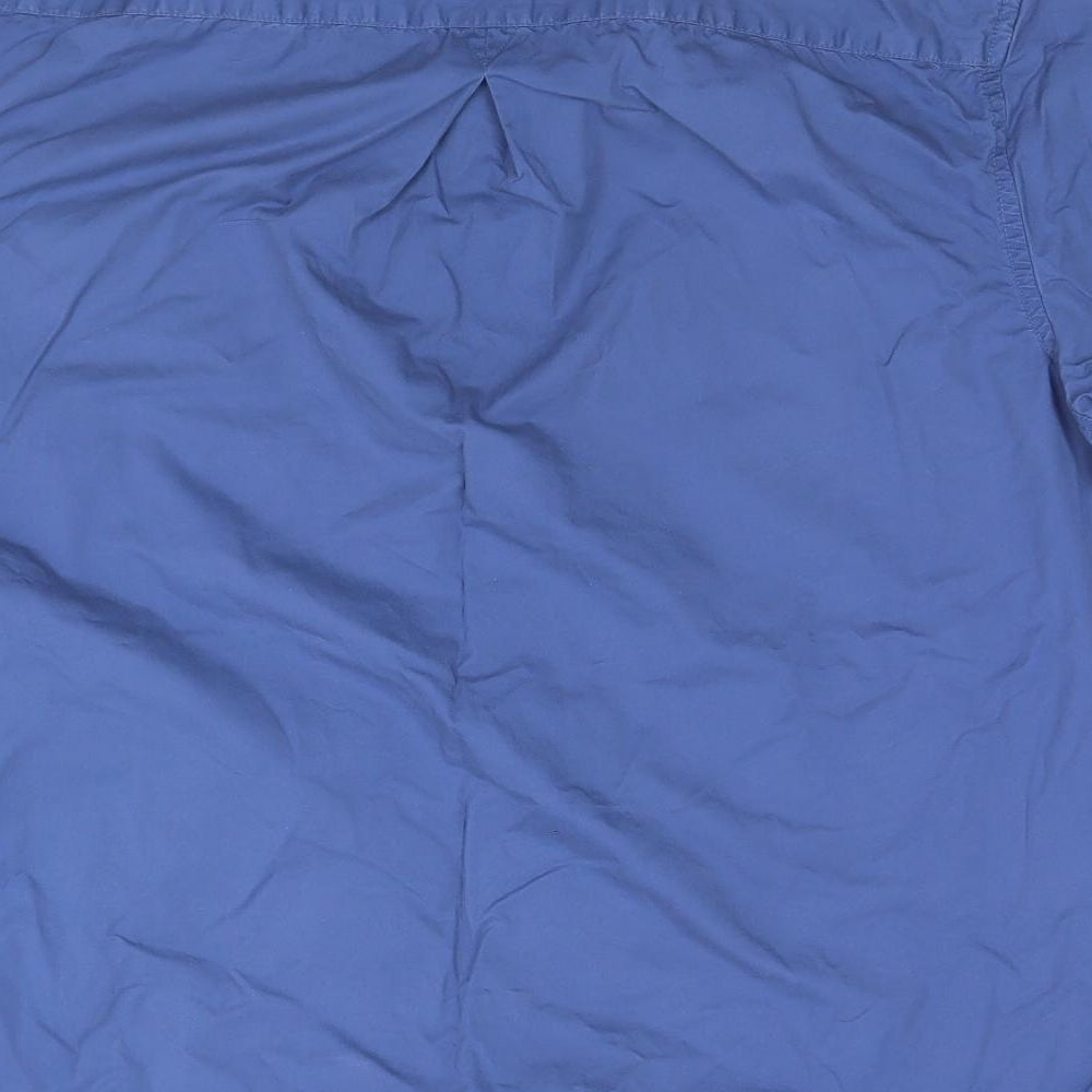 River Island Mens Blue Button-Up Size L