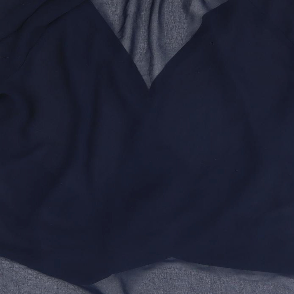NEXT Womens Blue Wrap Button-Up Size 12