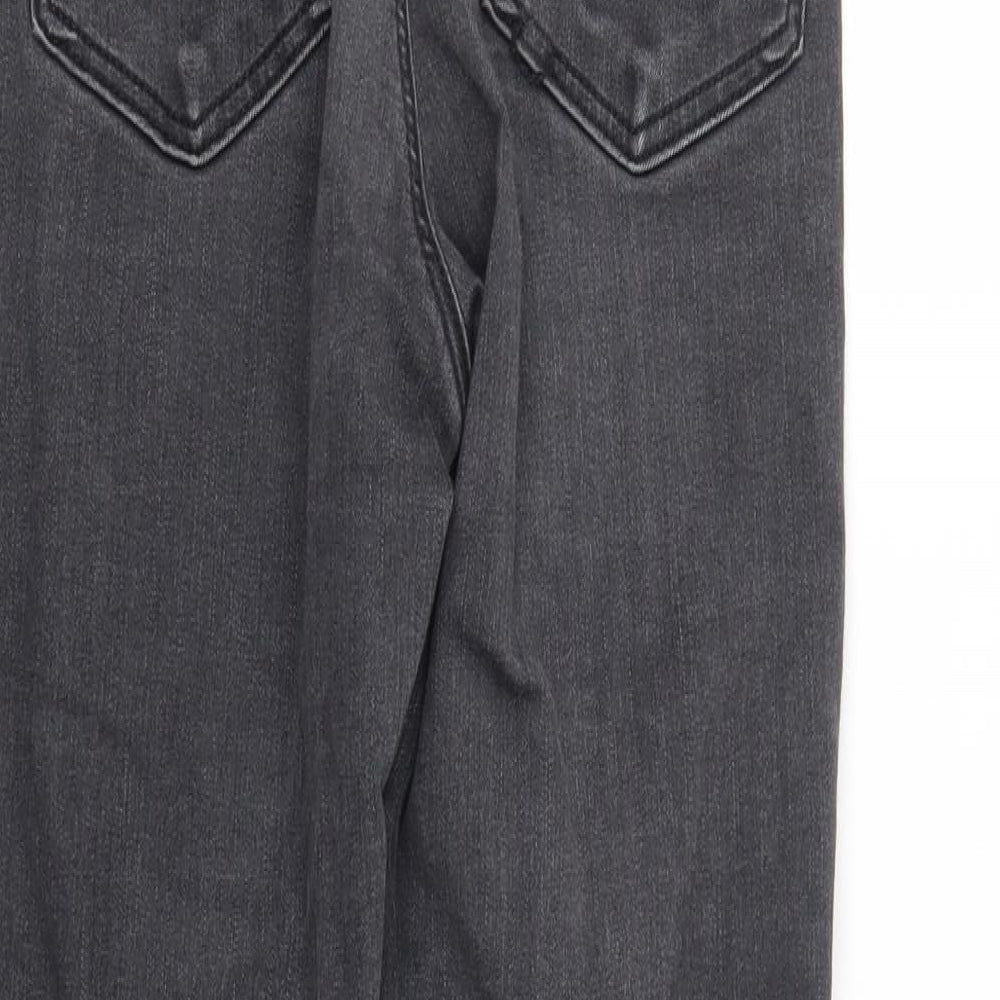 Topshop Womens Grey Skinny Jeans Size 28 in L30 in