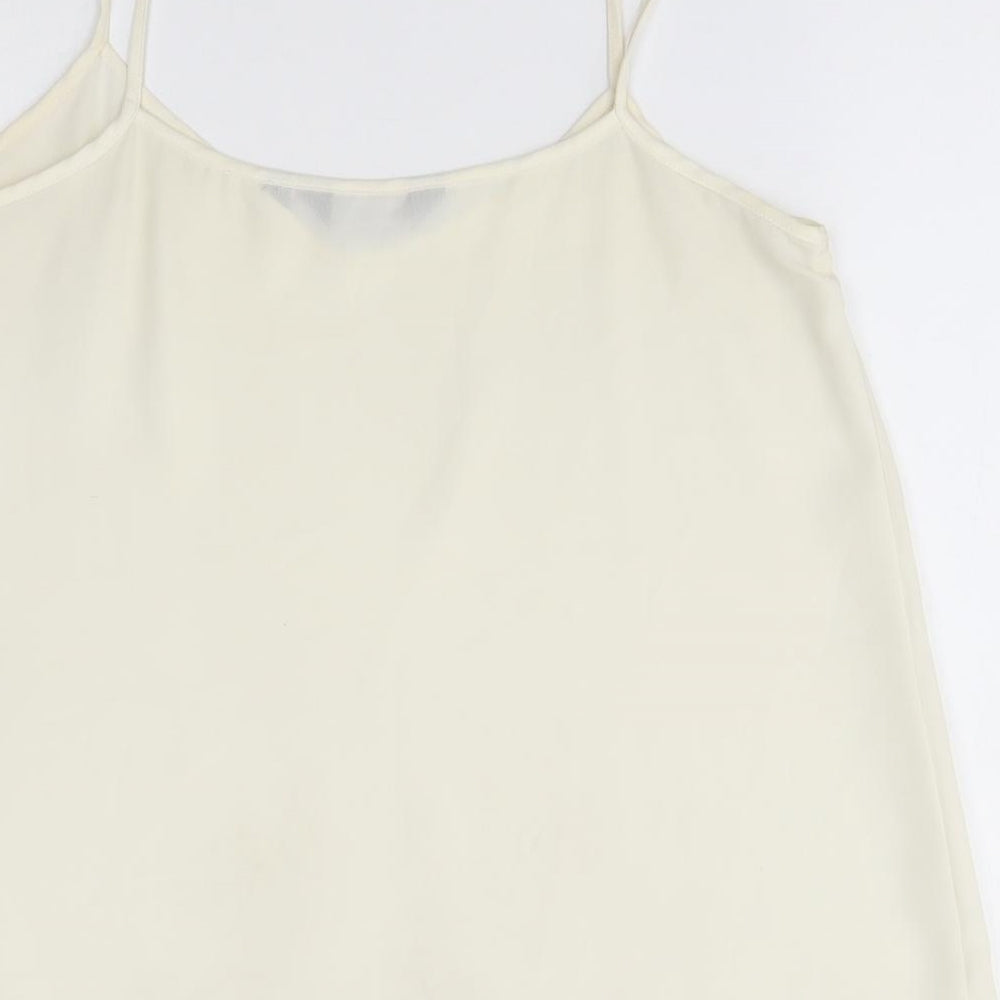 New Look Womens Ivory Camisole Blouse Size 8