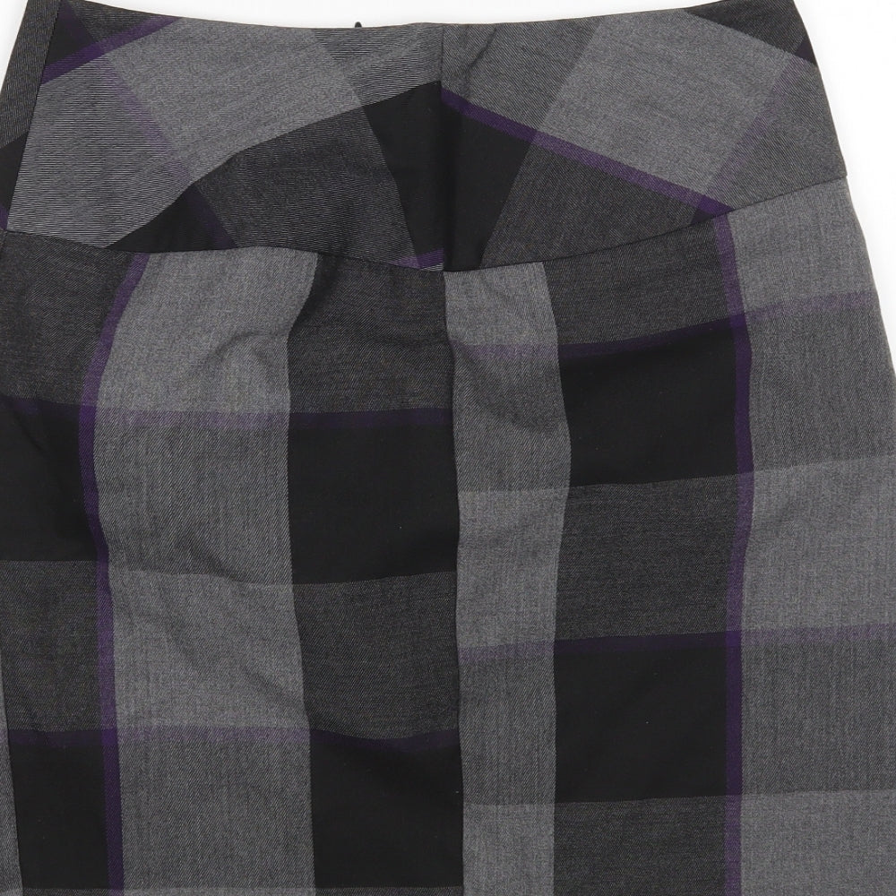 et vous Womens Multicoloured Check Mini Skirt Size 8