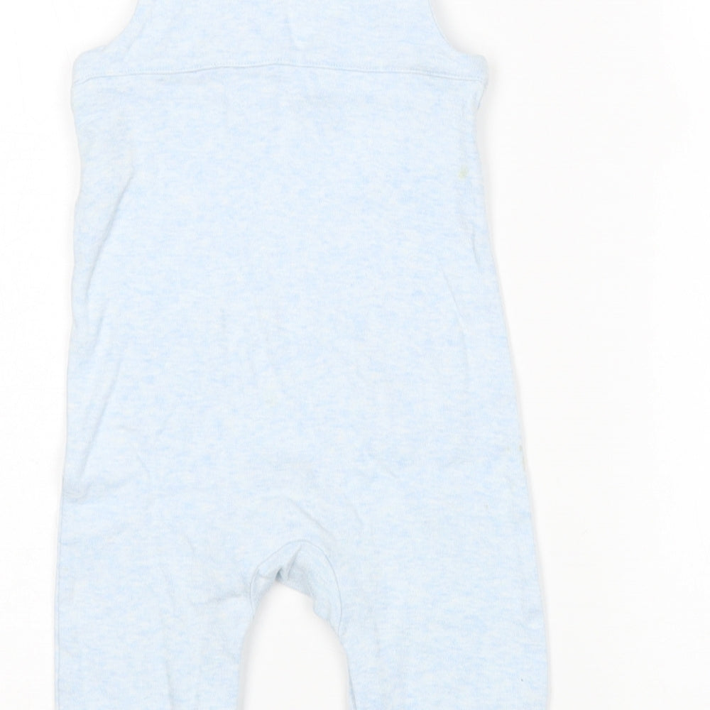 Marks & Spencer Boys Blue Dungaree One-Piece Size 6-9 Months