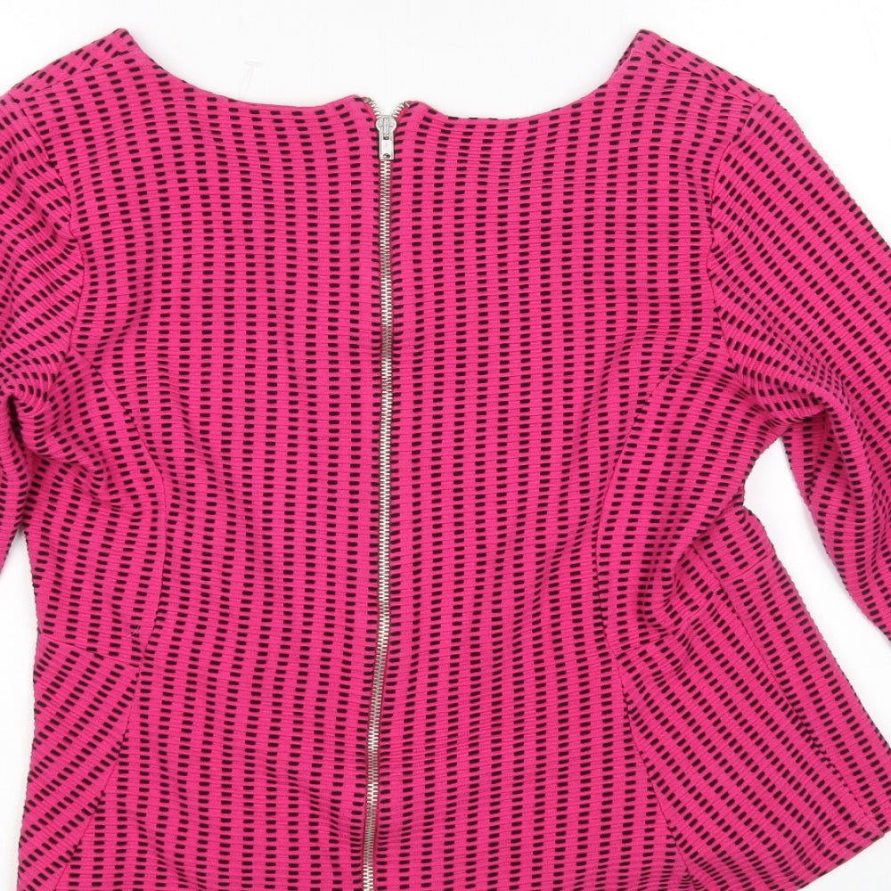 NEXT Womens Multicoloured Polka Dot Full Zip Jumper Size 14