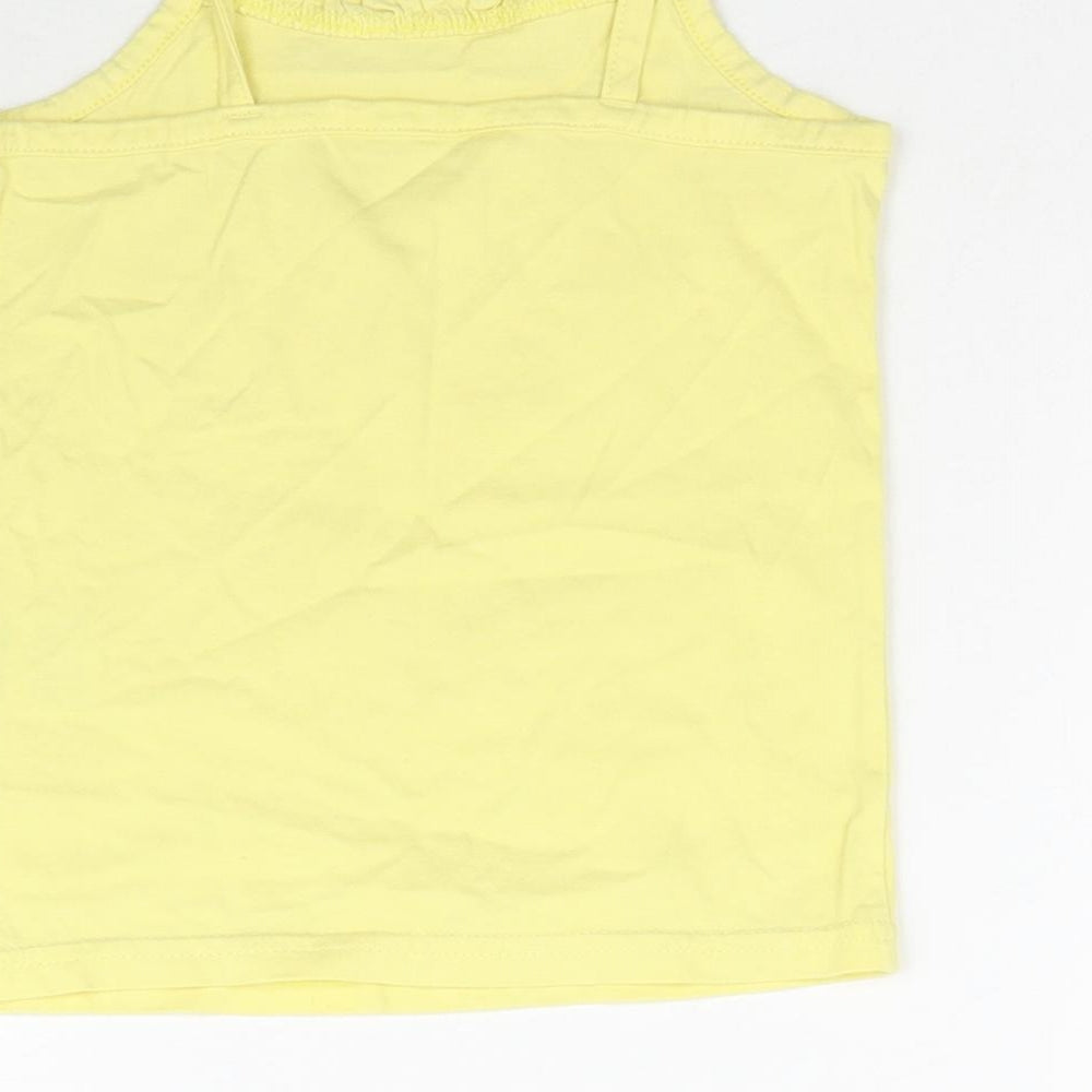 Matalan Girls Yellow Basic Tank Size 4-5 Years