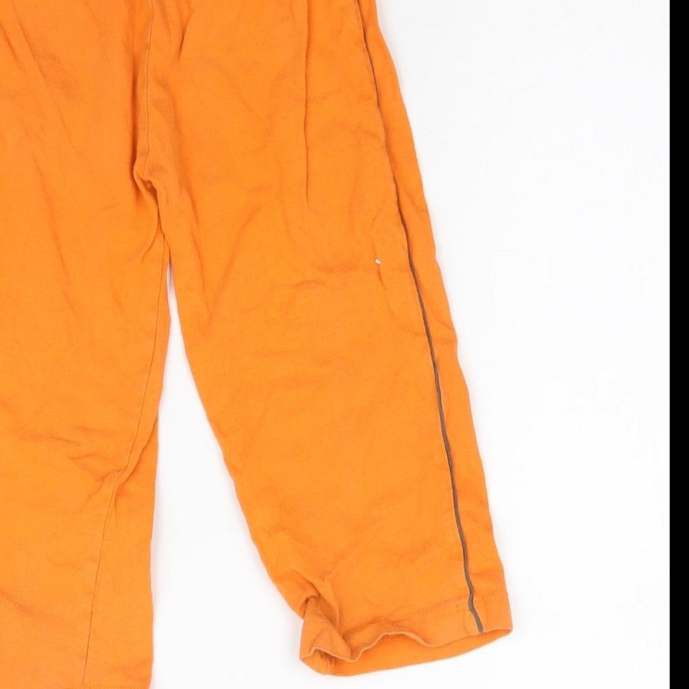 Primark Boys Orange Solid Pyjama Pants Size 2-3 Years