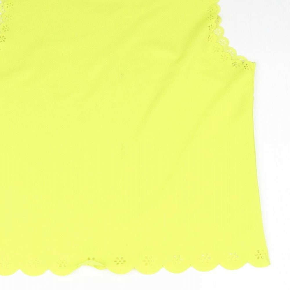 Atmosphere Womens Yellow Basic Blouse Size 12