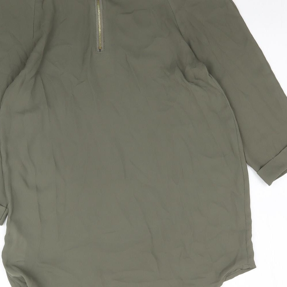 Atmosphere Womens Green Basic Blouse Size 6