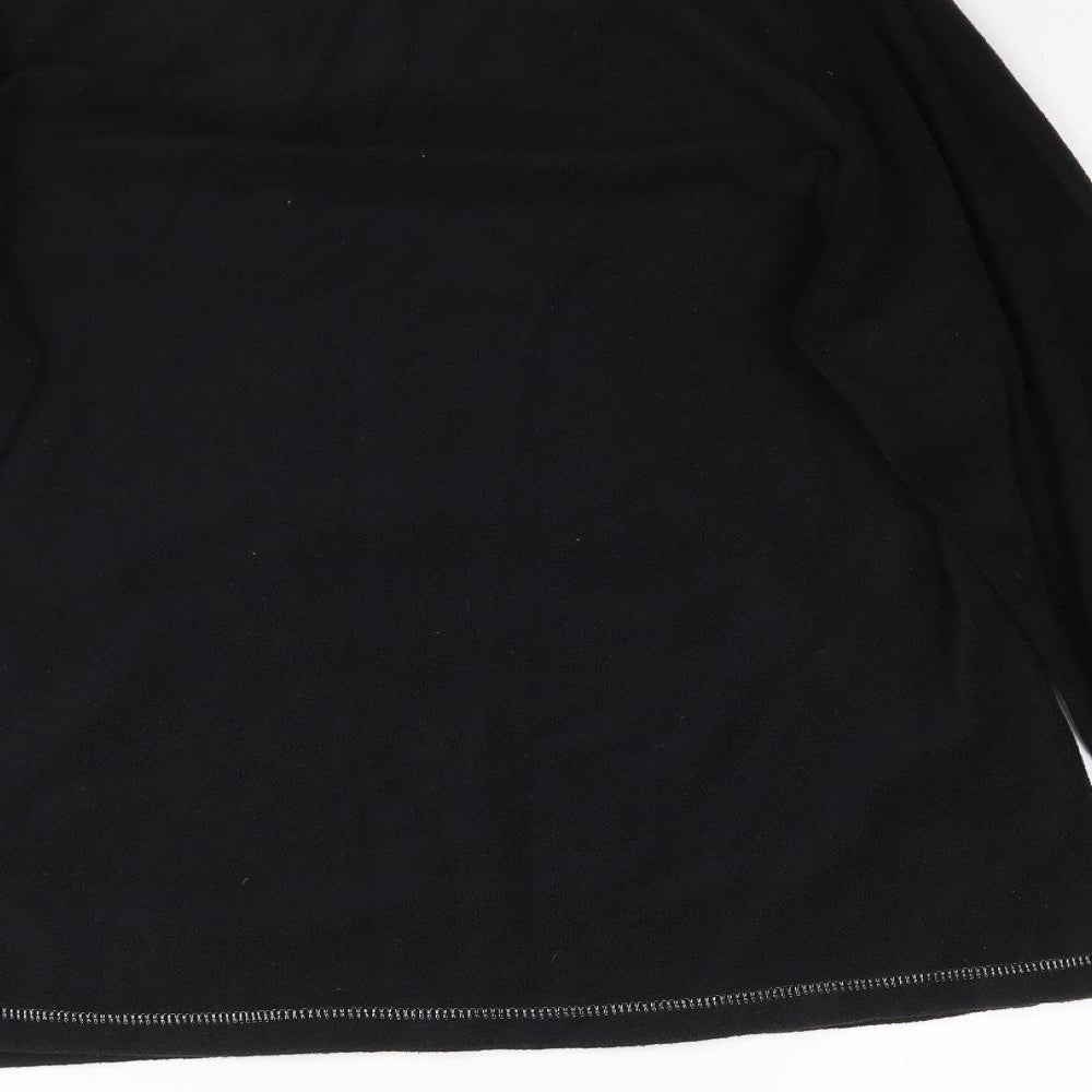 Feel Fabulous Womens Black Fleece Pullover Sweatshirt Size 10