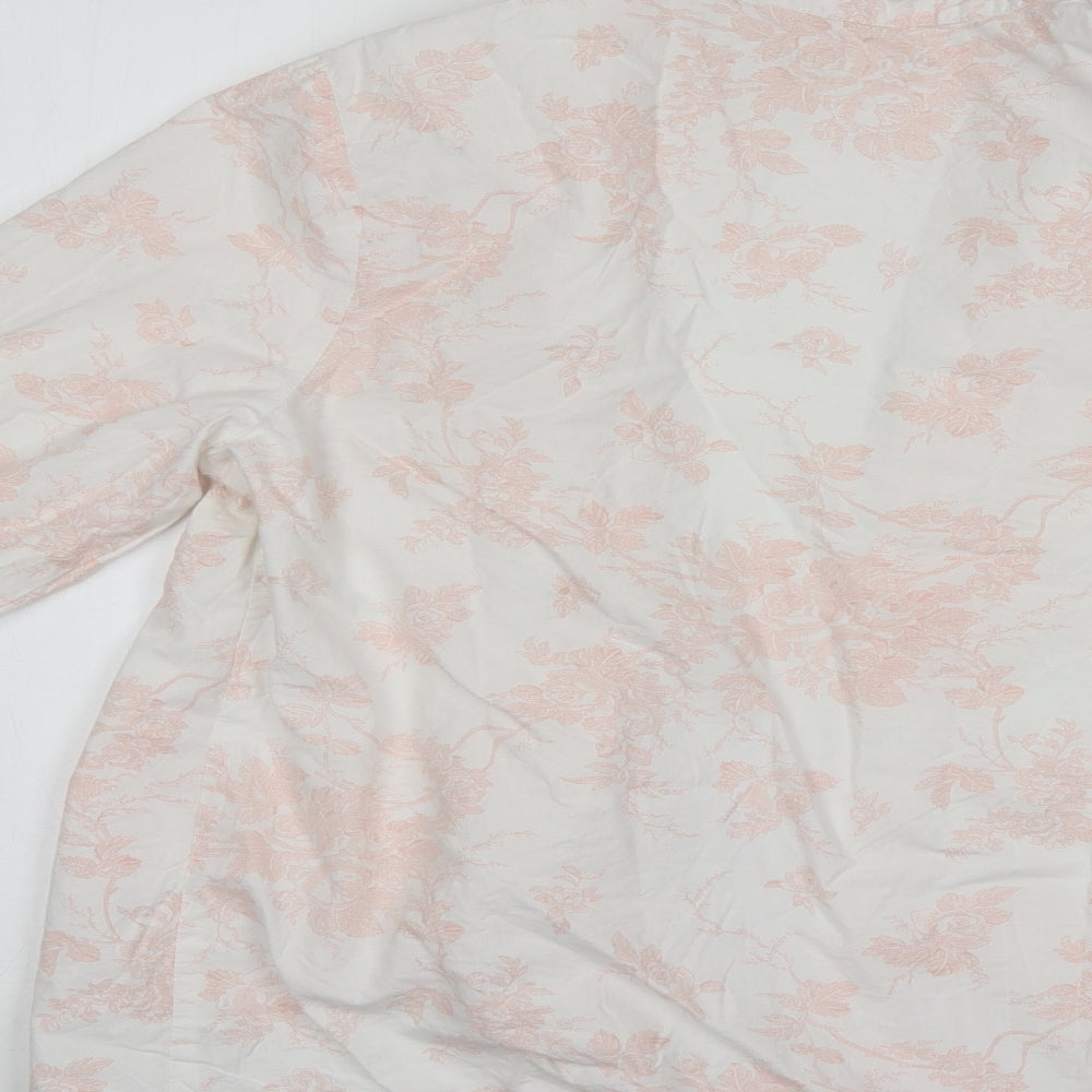M&Co Womens Pink Floral Top Nightshirt Size 12