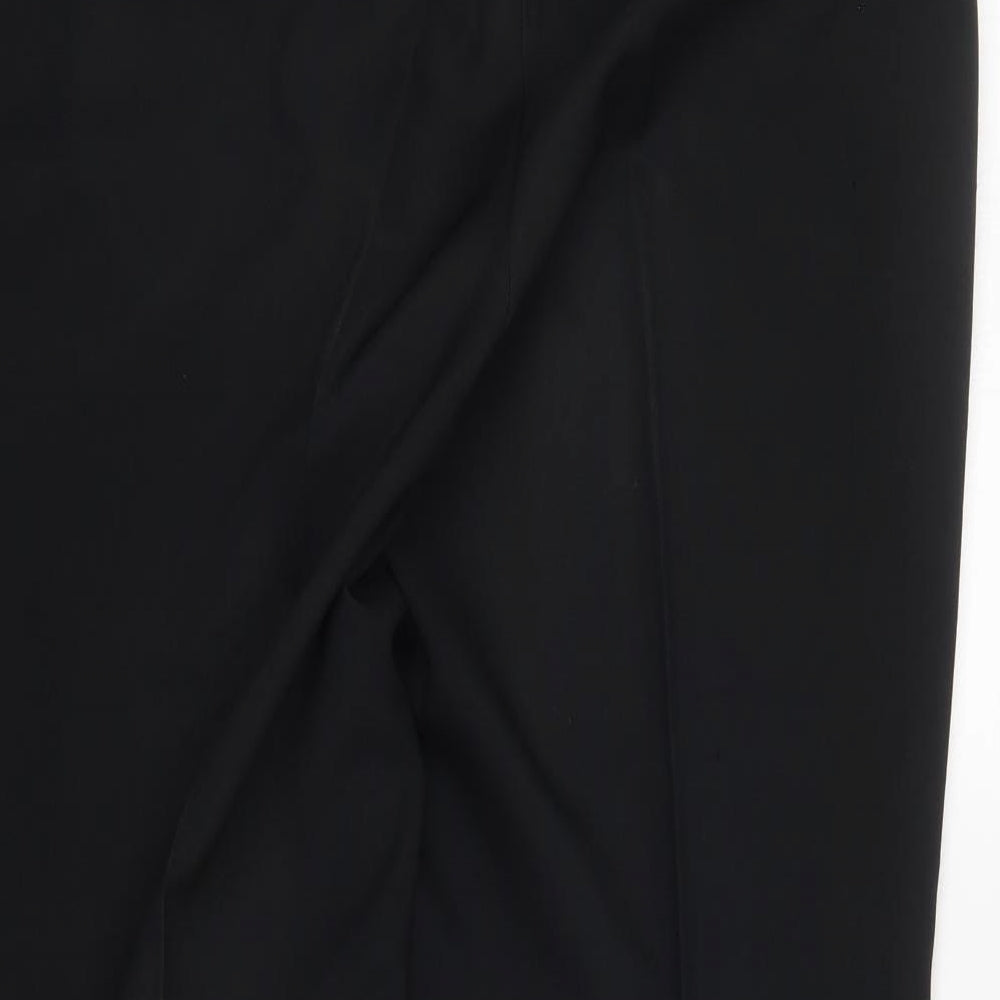 Dunnes Womens Black Trousers Size 14 L28 in