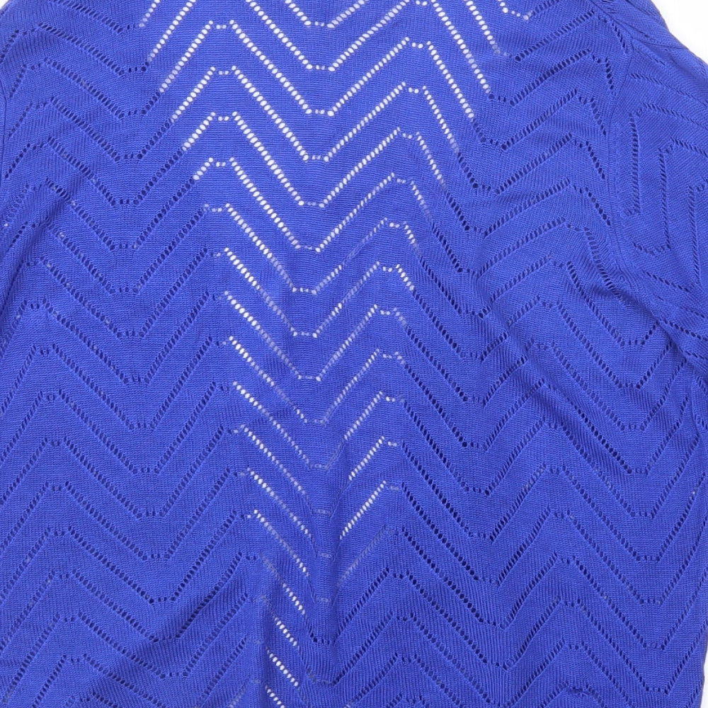 Papaya Womens Blue Cardigan Jumper Size 12