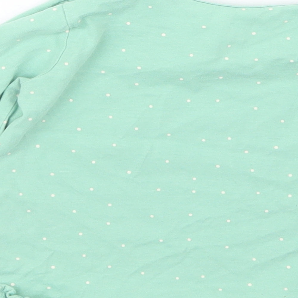 George Girls Green Polka Dot Basic T-Shirt Size 18-24 Months