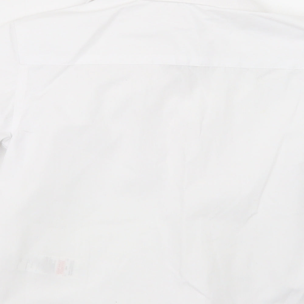 Lily & Dan Boys White Basic Button-Up Size 4-5 Years