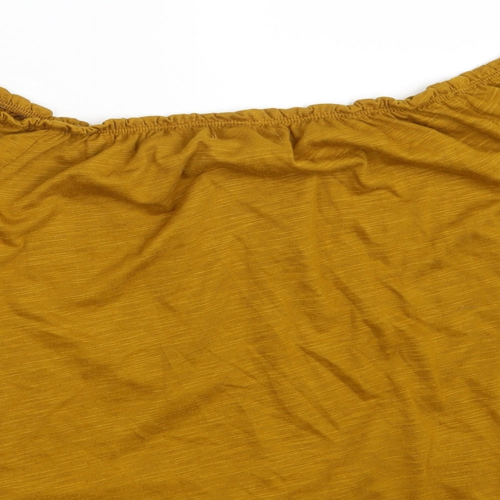 Matalan Womens Yellow Basic Blouse Size 14
