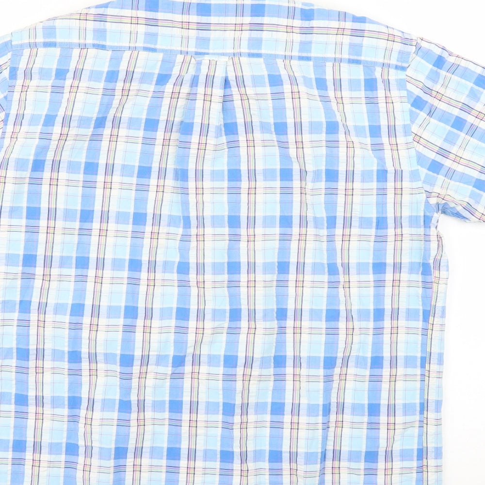 peter gribby Mens Multicoloured Check Button-Up Size L