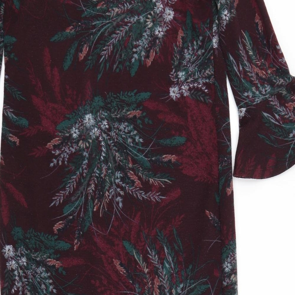 NEXT Womens Purple Floral Mermaid Size 8