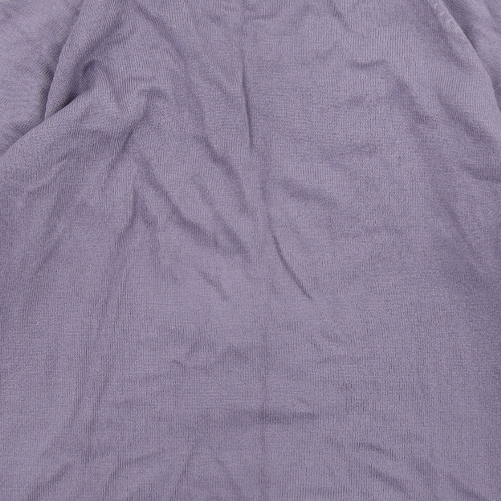 Dorothy Perkins Womens Purple Knit Pullover Jumper Size 12