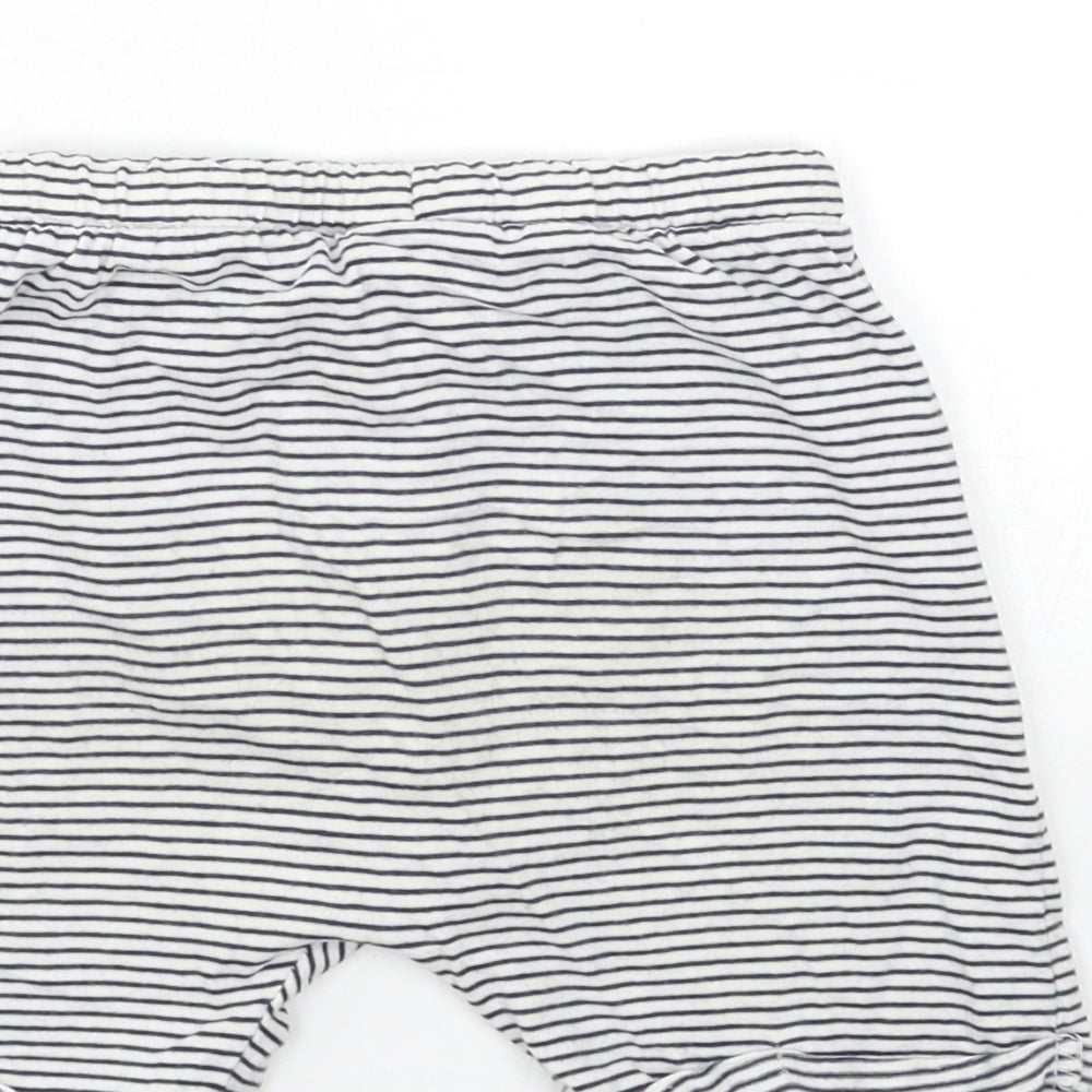 SO CUTE Baby Black Striped Jogger Trousers Size 18-24 Months