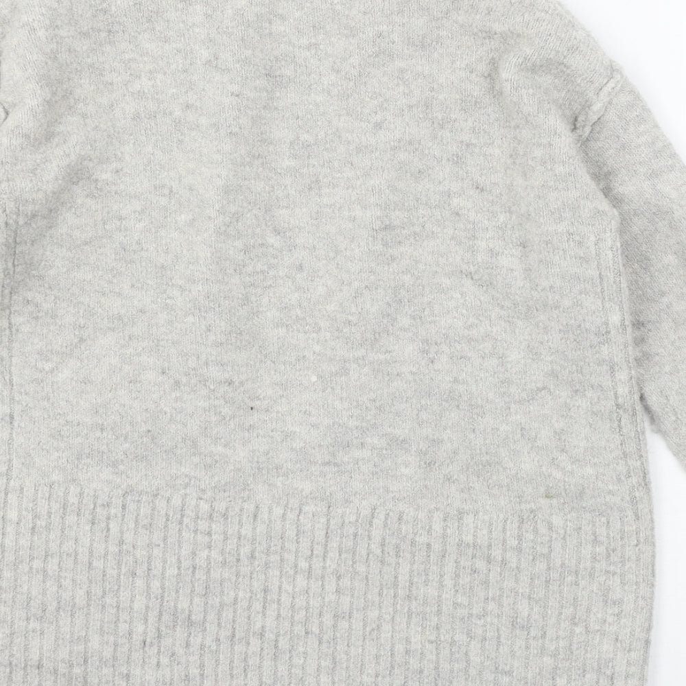 Marks & Spencer Womens Grey Knit Cardigan Jumper Size XS