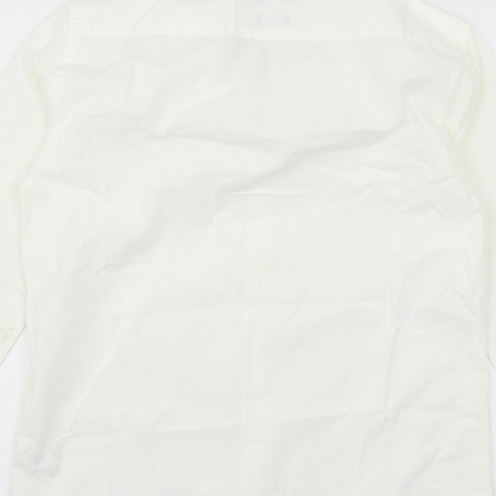 Lime Haus Mens White Button-Up Size 14.5