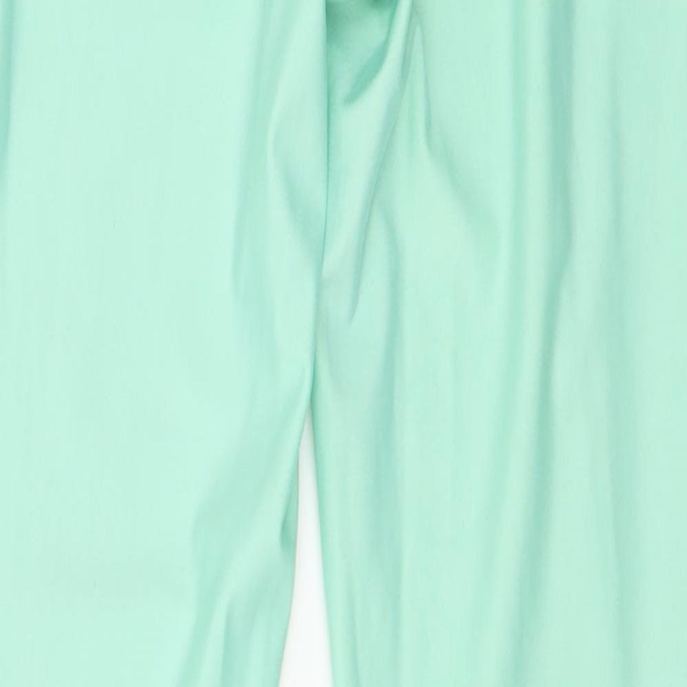 Missguided Womens Green Jersey Capri Leggings Size 28 in L25 in