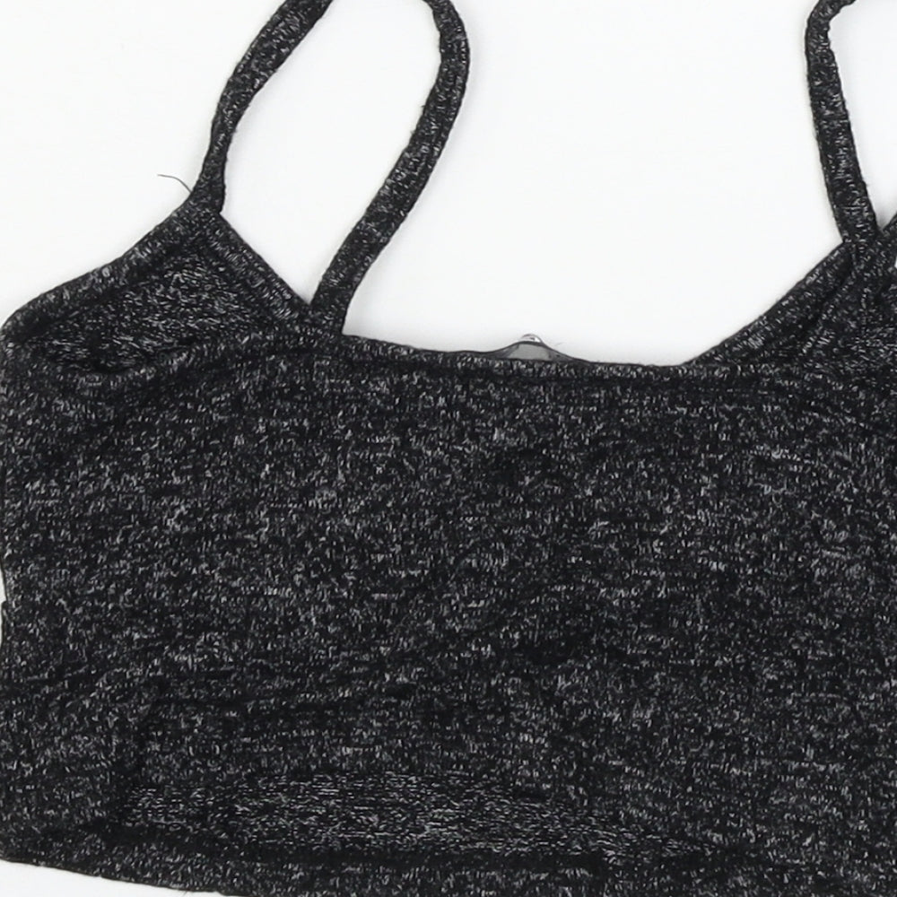 Select Womens Grey Jersey Basic Tank Size XS