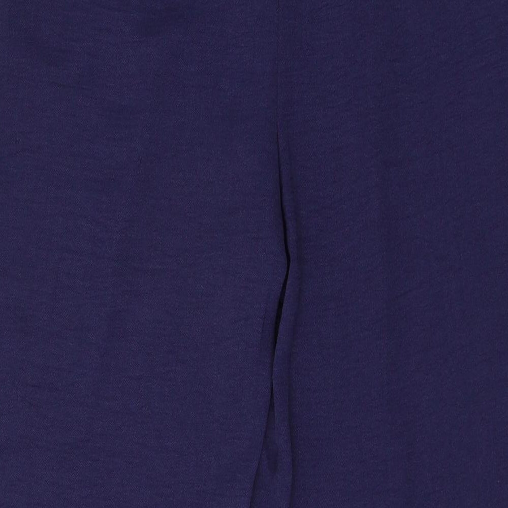 M&Co Womens Blue Trousers Size 10 L21 in