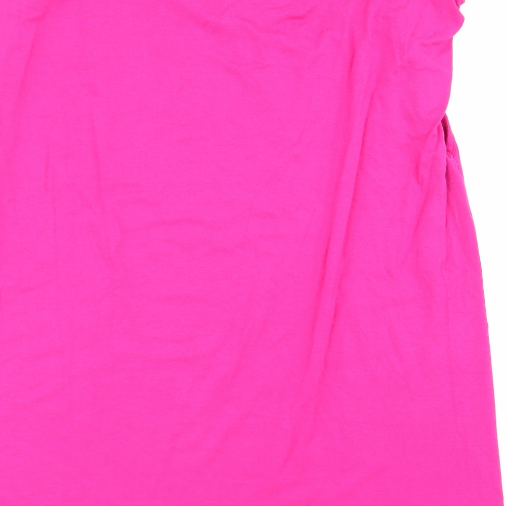 Select Womens Pink Basic T-Shirt Size M