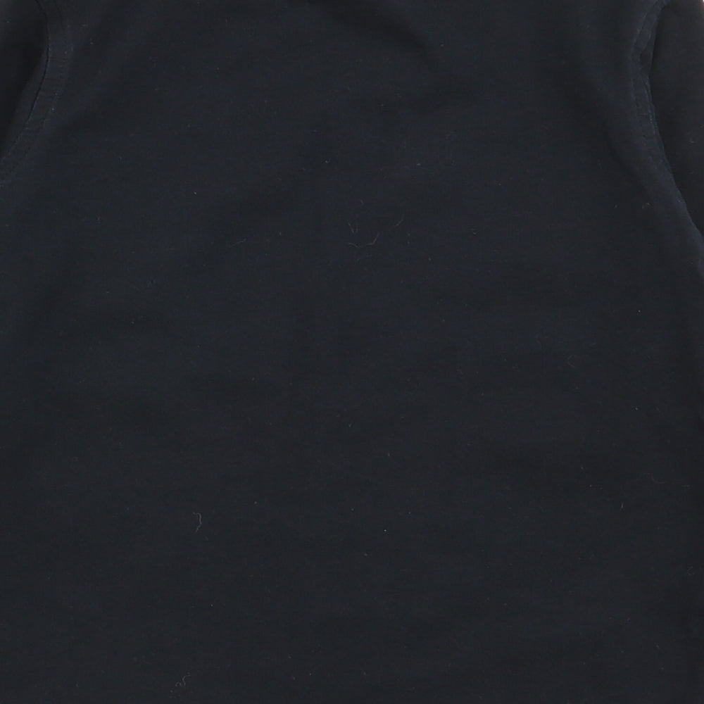 Asda George Boys Black Basic T-Shirt Size 2-3 Years