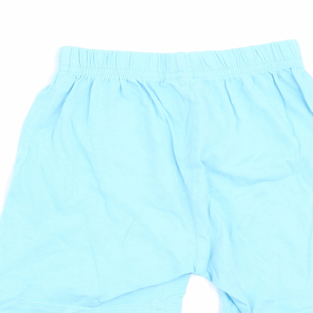F&F Boys Blue Solid Pyjama Pants Size 2-3 Years - shorts