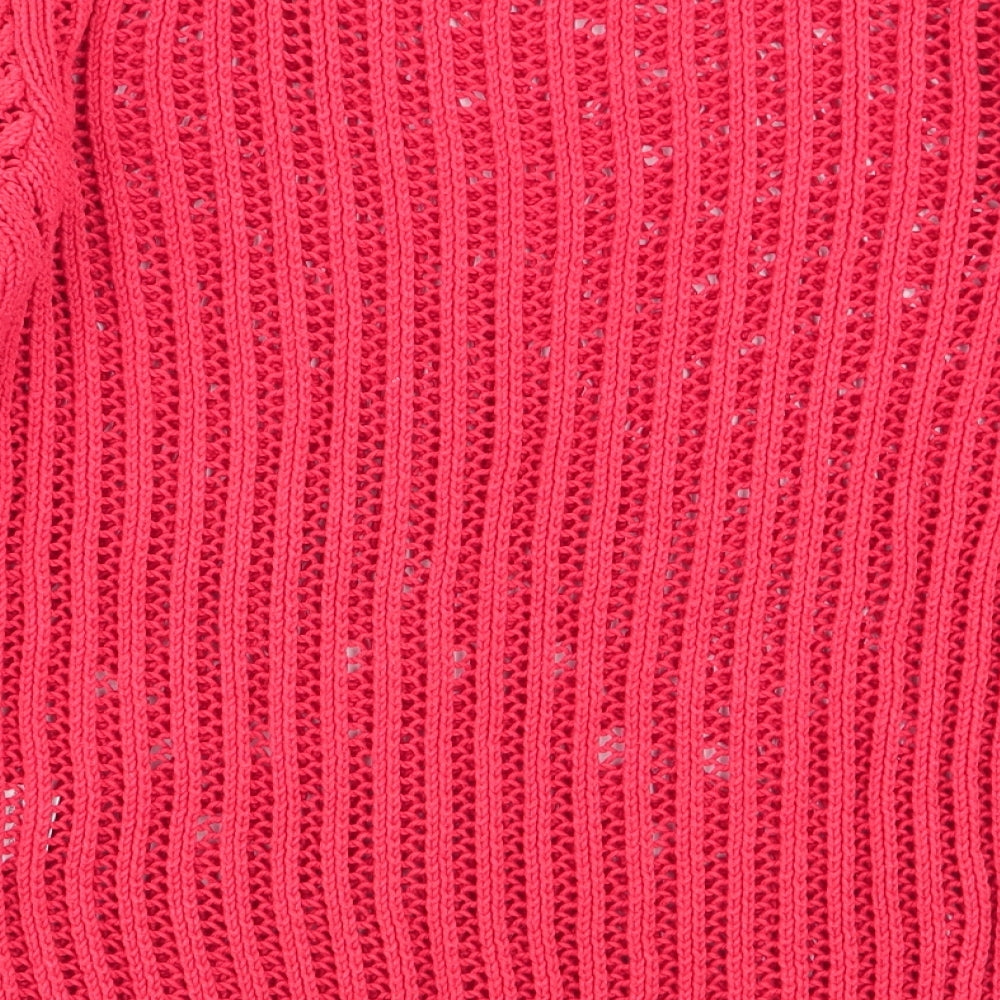 Cooperative Womens Red Geometric Pullover Jumper Size XS