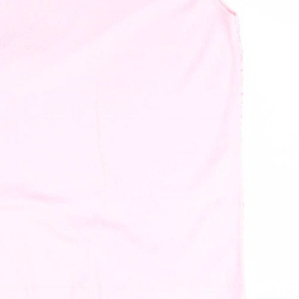 Papillon Womens Pink Basic Tank Size S