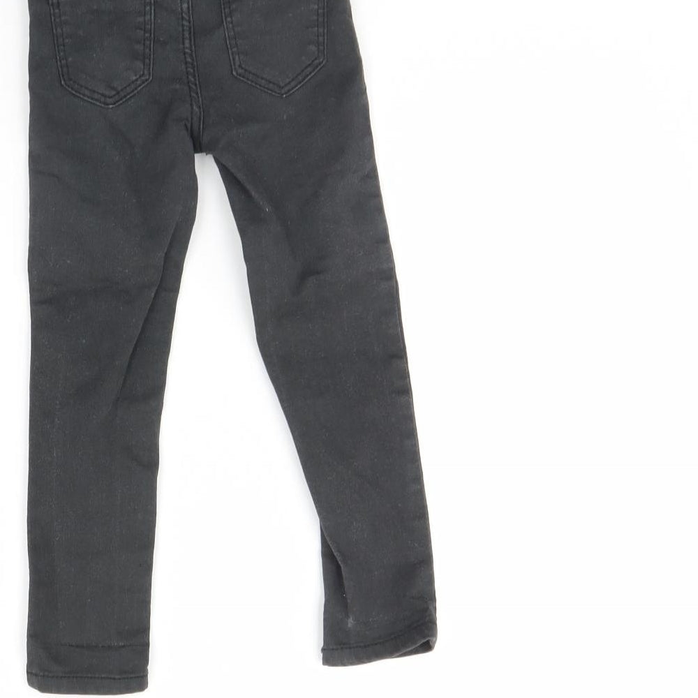 H&M Girls Black Denim Capri Jeans Size 18 Months
