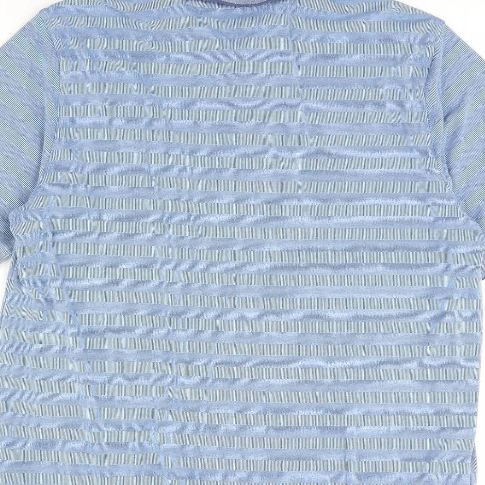 Lincoln Mens Blue Polo Size L