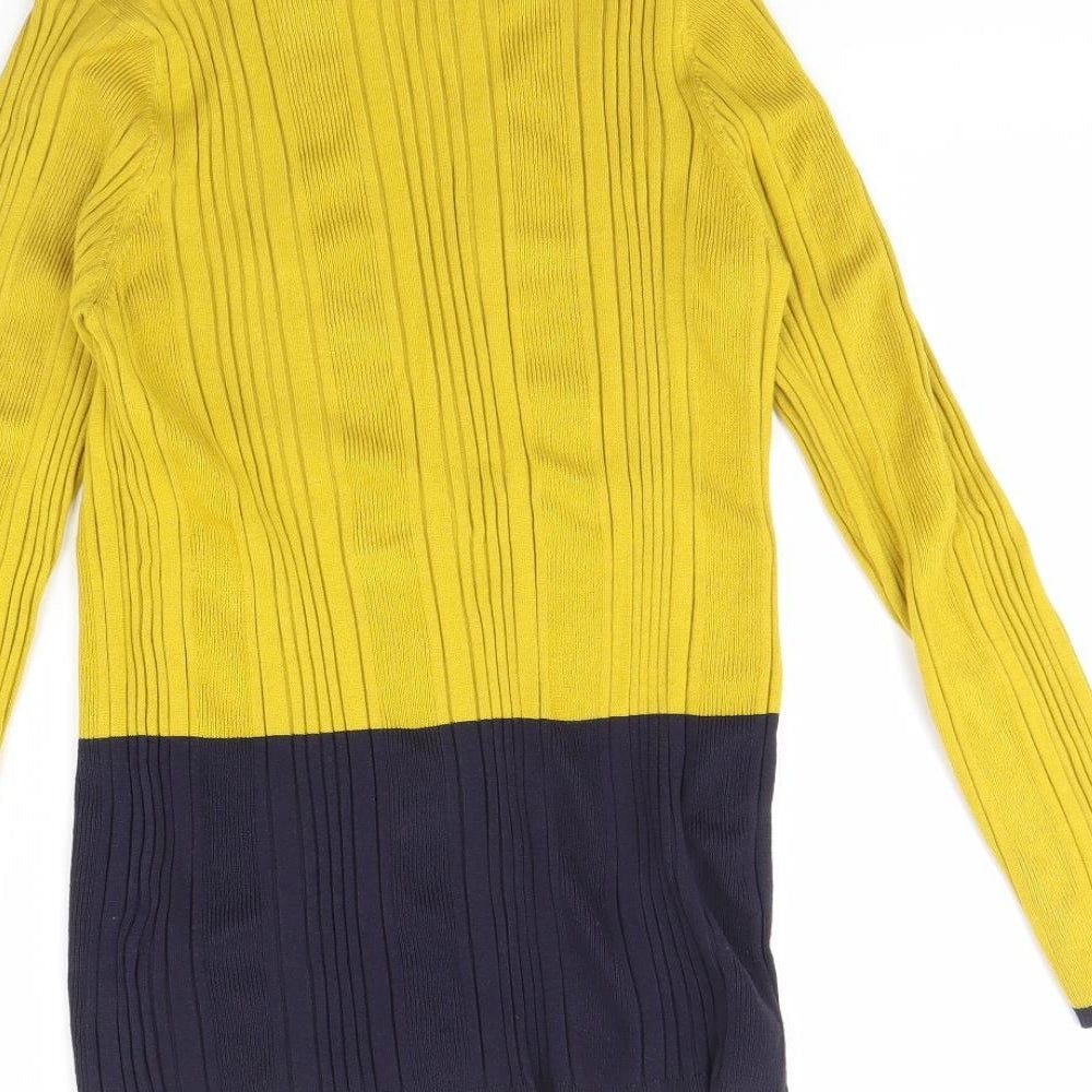 Marks & Spencer Womens Yellow Pullover Jumper Size 16