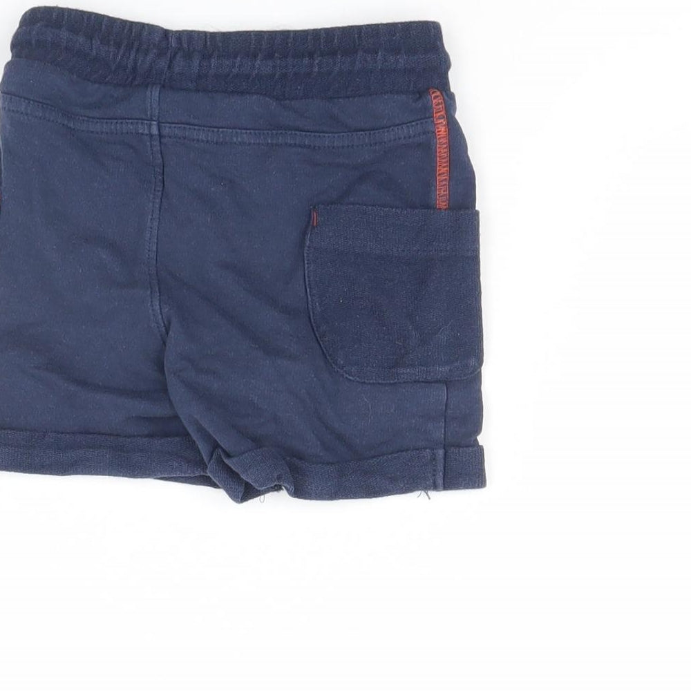 Marks & Spencer Girls Blue Cropped Trousers Size 18 Months