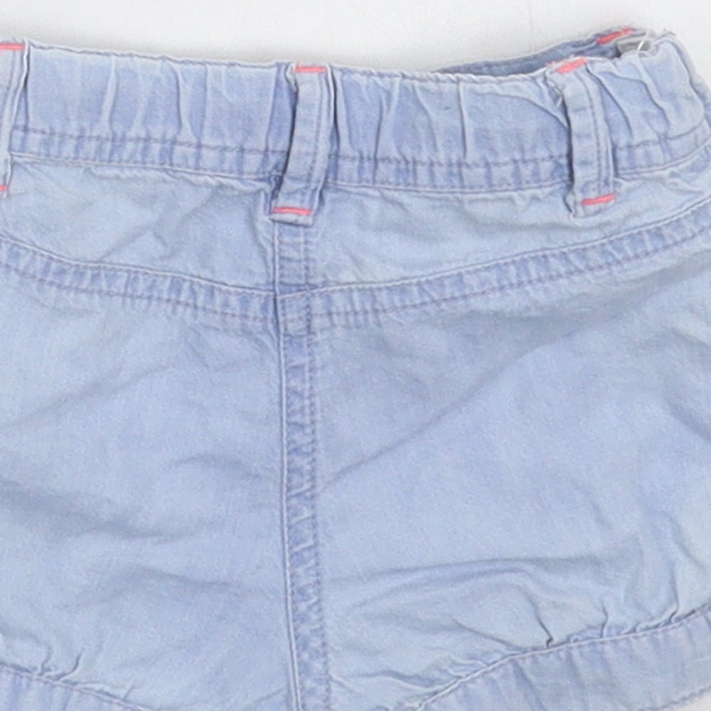 Young Dimension Girls Blue Denim Cropped Jeans Size 9-12 Months - Shorts