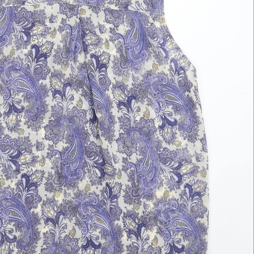H&M Womens Multicoloured Basic Button-Up Size 8