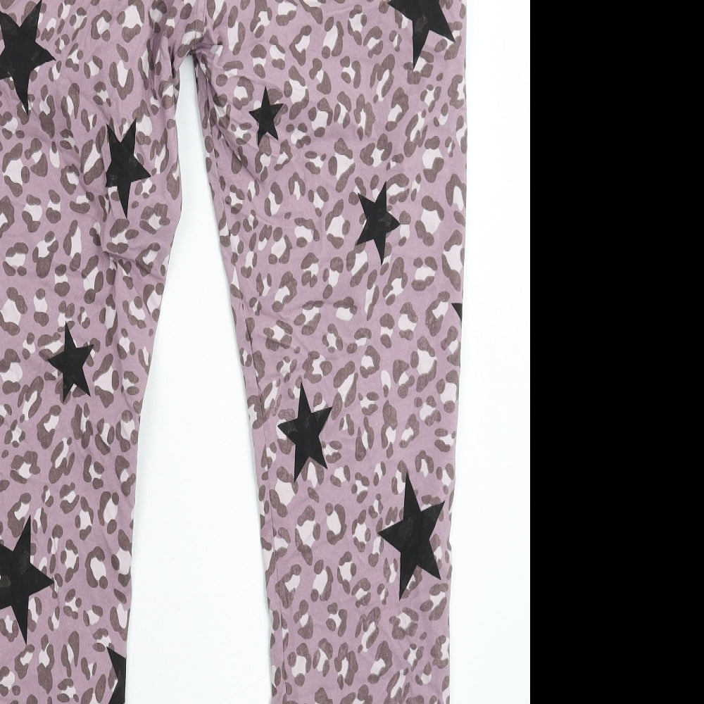 Blanco Womens Grey Animal Print Trousers Size 34 in L27 in