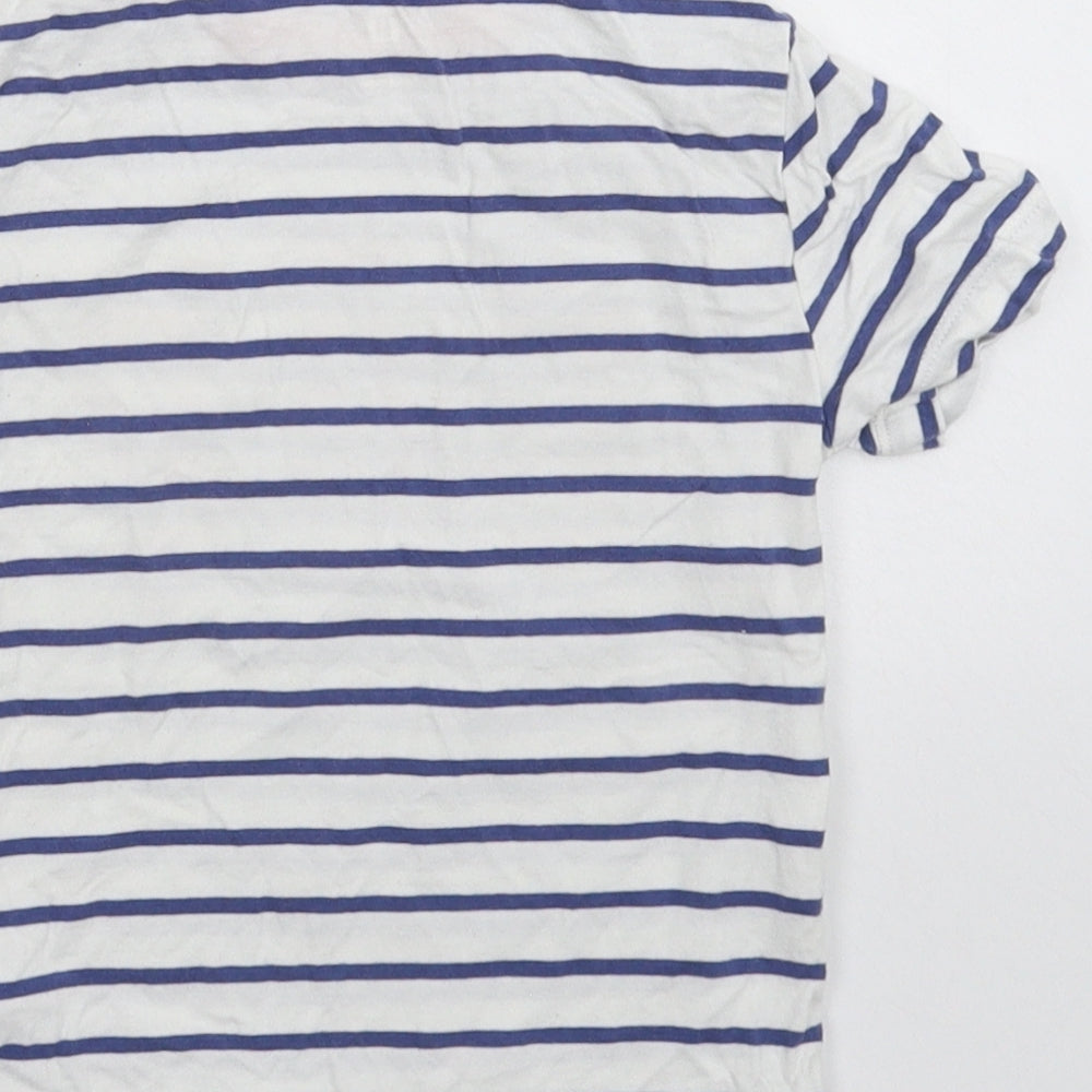 Gap Baby White Striped Basic T-Shirt Size 24 Months