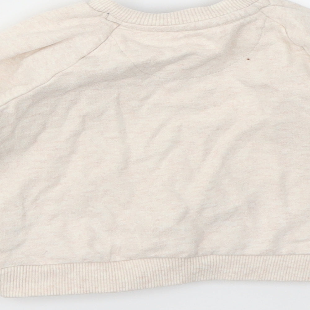 F&F Baby Ivory Animal Print Pullover Jumper Size 6-9 Months